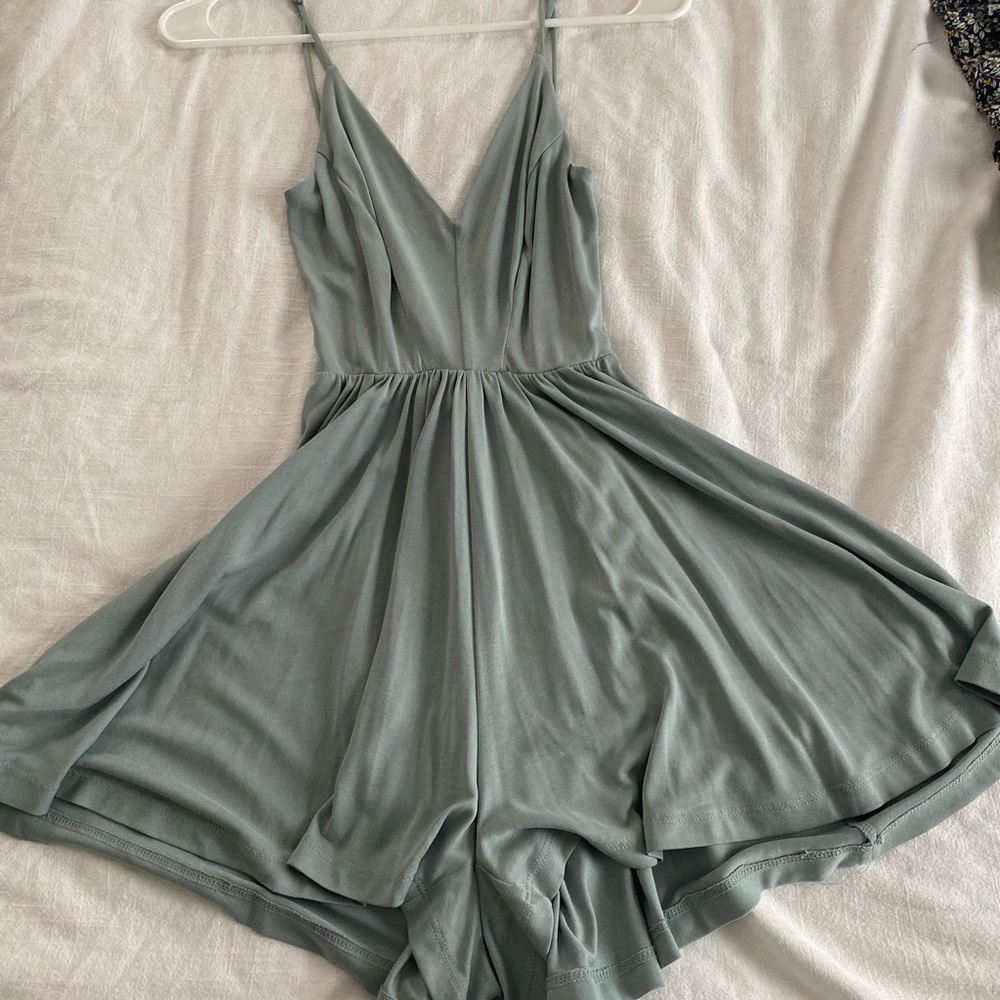 Soft Powder Blue Romper